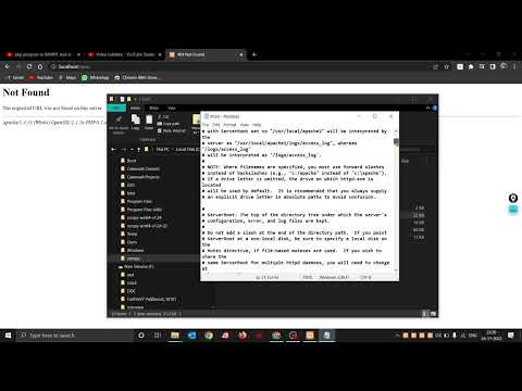 The required URL not found on the server ,file not found ,404 error , xampp server problem resolving
