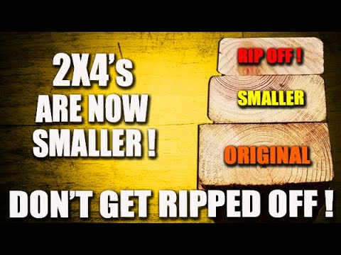 2X4s Are Getting Smaller! - Builders OUTRAGED!