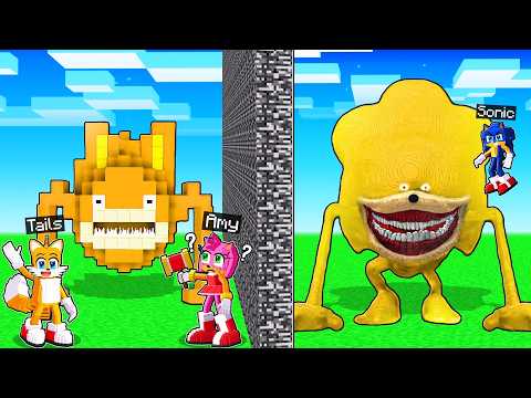 I CHEATED with //PASTE in a SHIN TAILS Build Battle in Minecraft!