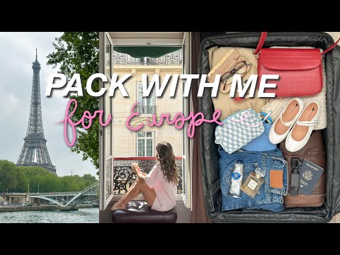 PACK WITH ME FOR 10 DAYS IN EUROPE 🛫🧳 how to pack like a pro, picking outfits, useful travel tips!!