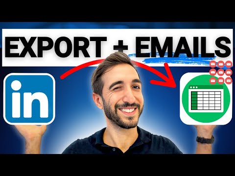 ⁠How to Export your LinkedIn Contacts with their Emails
