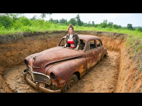Full Video: The Day We Unearthed a Forgotten 1940s American Car — Digging Up a Rusted Legend