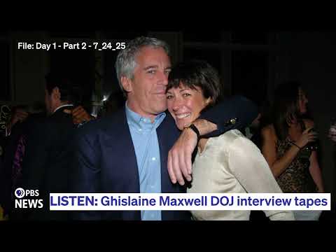 Listen to the full Ghislaine Maxwell DOJ interview tapes