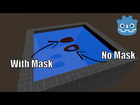 Godot 4: Mesh Masks To See-through Other Objects