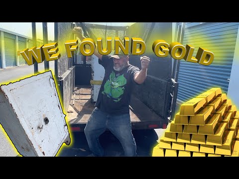 Found Gold In An Old Safe In Storage Unit (How To Move A Safe Easy) #joedoesitall #gold #storage
