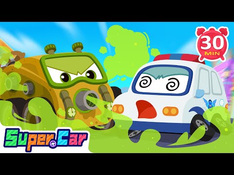 臭臭車鬧翻天 | 臭臭車來啦 🚗💨 | 汽車🏎️ | 幼兒故事 🎶 | 汽車卡通 🚗  | 超級汽車