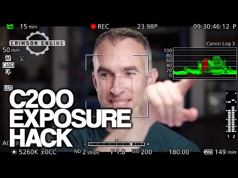 Correct exposure on the Canon C200