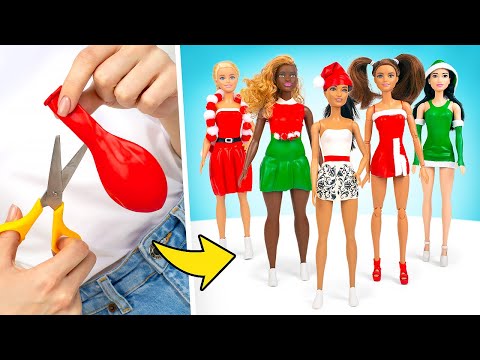 Christmas Outfits For Dolls From Balloons