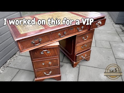Refinishing a Reproduction Tanker Desk for someone very special