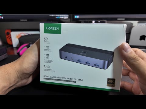 My Dual Monitor Desk Setup with UGREEN KVM Switch - Full Guide