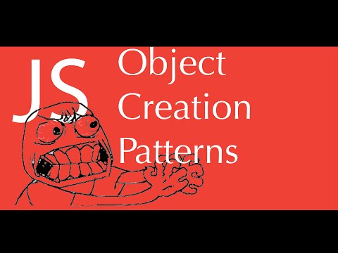 JavaScript object creation patterns tutorial - factory , constructor pattern, prototype pattern