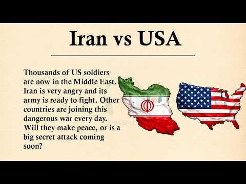 Iran Waits for US Soldiers to Arrive || 🔴🔥Learn English Through Story Level 3 || Graded Reader 🎧