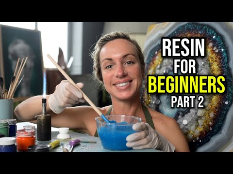 How to Mix Resin + Do a Dirty Pour 🎨 | Resin for Beginners Part 2
