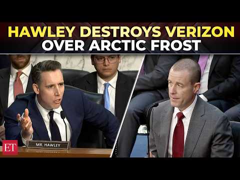 ‘Absolute disgrace’: Hawley CONFRONTS Verizon chief in senate over Jack Smith’s Arctic Frost probe