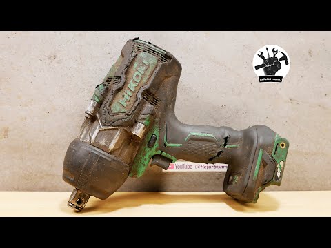 From Junk to BEAST: HIKOKI WR36DA Full Restoration (DIY Battery, Metal Repair & Sandblasting)