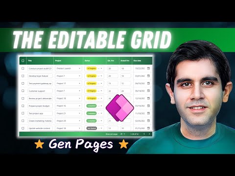 How I Built an Excel-Like Editable Grid in Power Apps Using Generative Pages