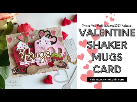 Valentine Shaker Mugs Card (Pretty Pink Posh January 2023 Release)