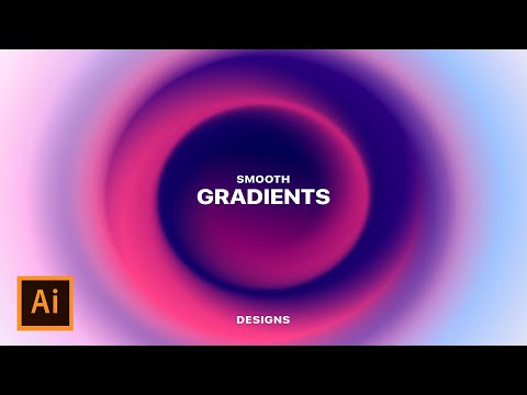Create Gradient Background Design in Adobe Illustrator - Graphic Design - Illustrator tutorial