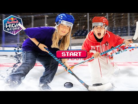 Game-Klassiker PONG auf dem EIS? 😳❄️ Fibii vs. Mooo | Red Bull High Score 🎮