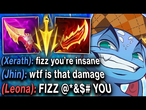 FIZZ JUNGLE BUT EVERY AUTO ATTACK DEALS 1000+ DAMAGE! (GENIUS 3.00 ATTACK SPEED FIZZ BUILD)