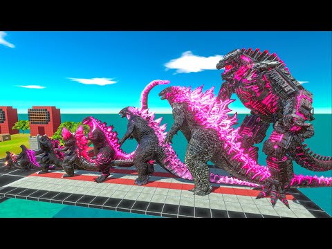 EVOLUTION of MECHAGODZILLA 2021 New Empire Size Comparison vs Team KING GHIDORAH x BIOLLANTE - ARBS