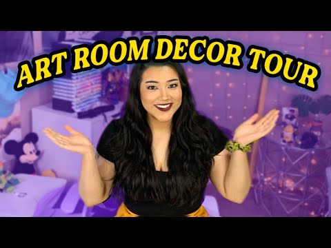 My Art Room Decor Tour *all my cute & functional stuff*