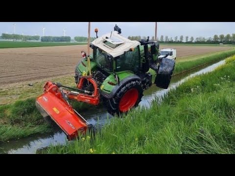 My Grandfather Is An Idiot!! The John Deere Tractor Is In The Hands Of A Fool! Stuck In The Mud .