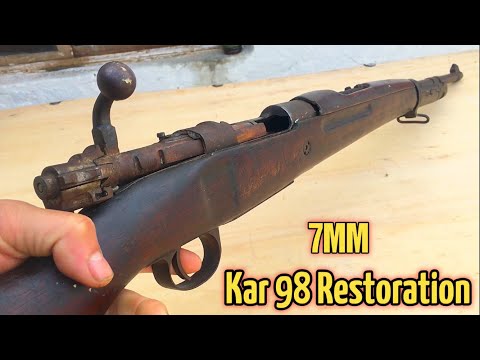 Restoration of Mauser Kar 98 Rifle / gun restoration/Restauratie van het Mauser Kar 98-geweer