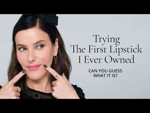 Trying The Very First Lipstick I Ever Owned! Can You Guess The Shade? What Was Yours?