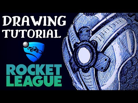 How to Draw the Ball from ROCKET LEAGUE - Drawing Tutorial