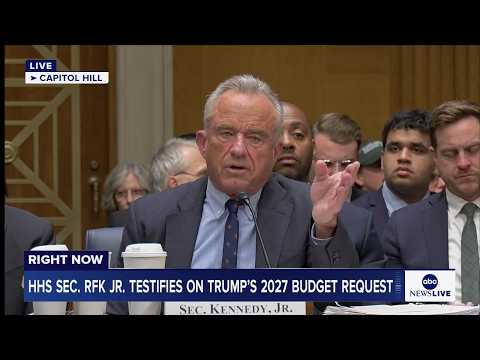 LIVE: HHS Sec. RFK Jr. testifies on President Trump’s 2027 budget request