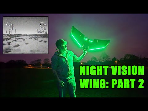 🛩️ AtomRC Theer + CaddxFPV Infra - Night Vision Stealth Wing PT2