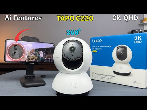 Tp-Link Home & office WiFi Security Camera⚡️Tapo C220 - Best 2k CCTV Camera !