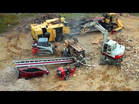 Using my self-built stone crusher plant