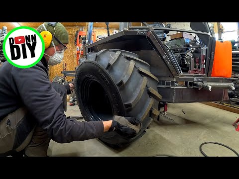 6x6 Forwarder Ep.15 - Nose Frame, Engine Install, Brakes