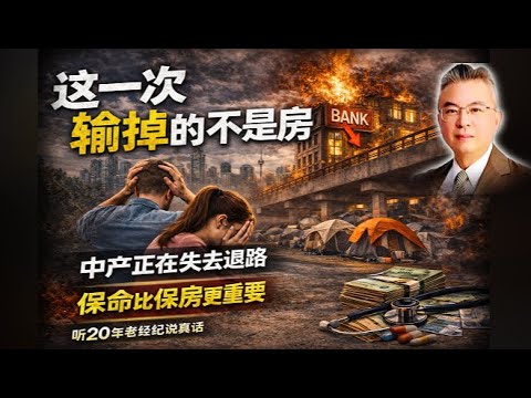 ✨ 《 退路没了, 中产最怕不是房价》先坏的不是房价  是生活在塌陷  多伦多房产|多伦多地产 |多伦多房地产|多伦多|加拿大《Michael说地产》