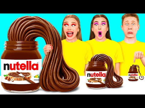 Big, Medium and Small Plate Challenge | Funny Food War by GoFun Challenge