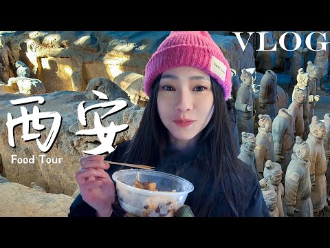 【Vlog：西安🇨🇳美食之旅 Ep.1】穿越兩千年：秦始皇兵馬俑｜回民街：蟹黃湯包、肉夾饃、泡饃｜在地人推薦：洒金桥美食街｜NinaWen Vlog