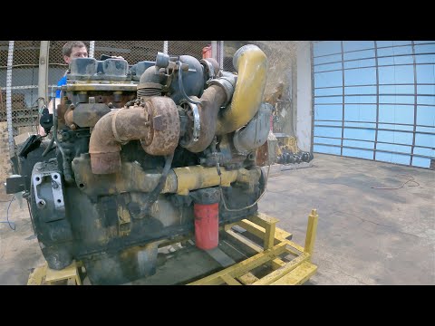Compound Turbo 15.2L Caterpillar C15 ACERT Core Diesel Engine - Will It Run?