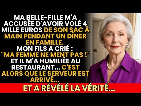 « Ma Belle-Fille M’a Accusée D’Avoir Volé 4 Mille Euros… Mais Le Serveur Connaissait La Vérité »