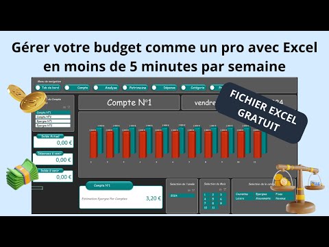 Gérer votre budget comme un pro avec Excel en moins de 5 minutes par semaine
