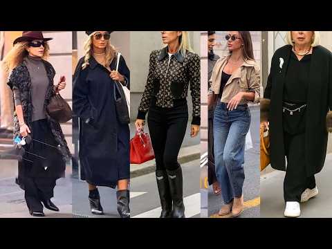 🍁Fashion Alert! Milan Street Style October 2025 | Timeless Fall Elegance