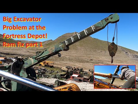 Big Excavator Problem at the Fortress Depot! Ram fix part 1