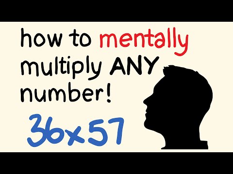 How mentally multiply ANY two numbers under 100 easily