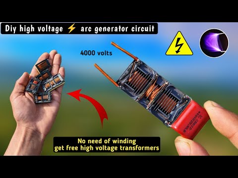 How to make high voltage generator | Plasma arc lighter | High Voltage taser | Diy stun gun