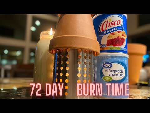 EMERGENCY HEAT and Light for 72 DAYS | Crisco candles | SHTF