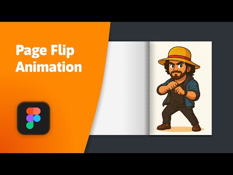 Page Flip Animation #figmatutorial  #page  #figma #ui