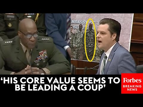 Matt Gaetz Rails Against AFRICOM Commander For Training Program Failures