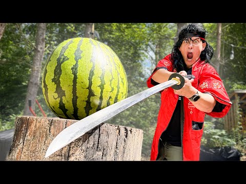 DER GAMECHANGER? Echtes Katana auf die Probe gestellt! | Survival Mattin