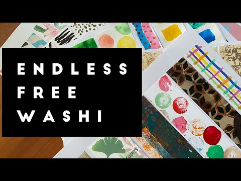 DIY washi tape from an old magazine!